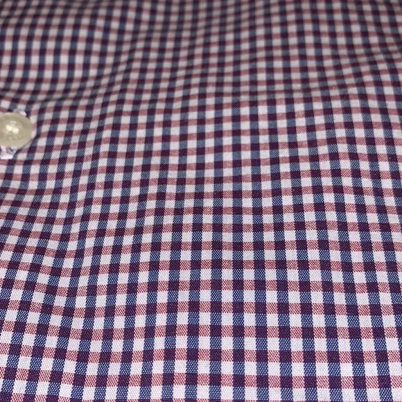 Kids Stretch Red White and BlueChaps Long Sleeve Dress Shirt Button Down - Picture 3 of 5